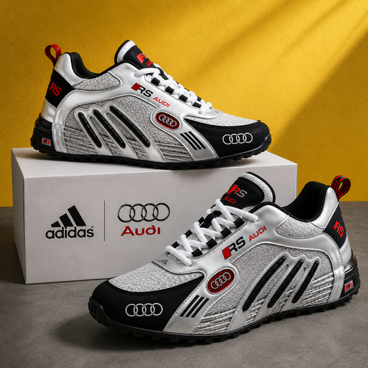RS Performance Runner – Men’s Sport Sneakers | White, Black & Red
