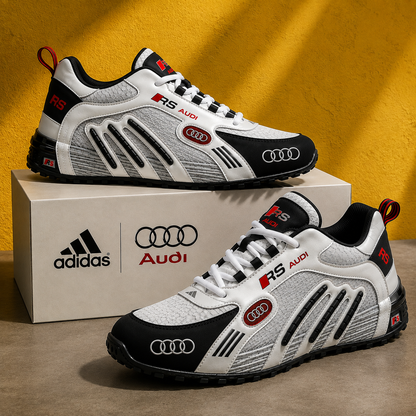RS Performance Runner – Men’s Sport Sneakers | White, Black & Red